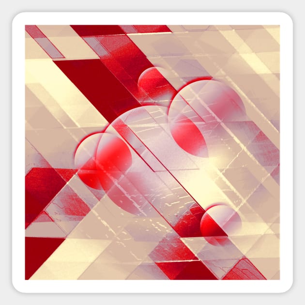 Red pattern Sticker by Graph'Contact